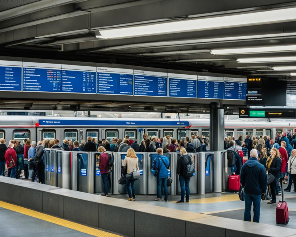 Public Transportation: Overview of System and Trains in usa